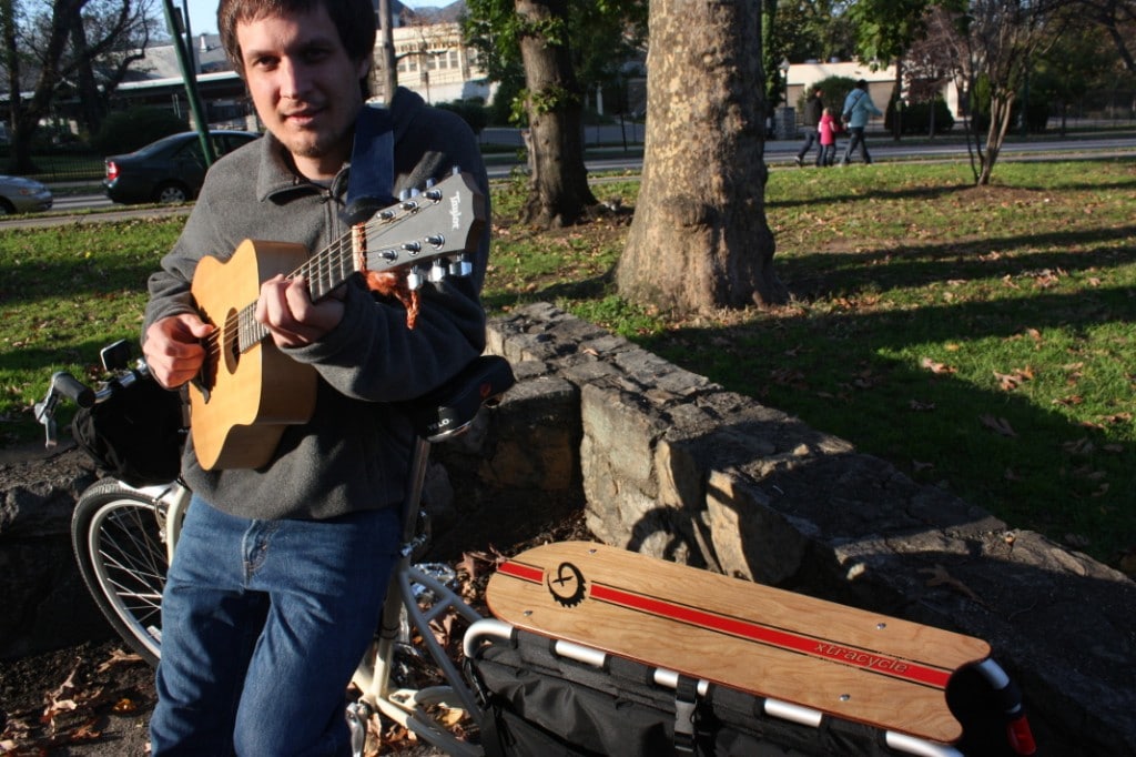 Jon Watts and his Xtracycle Radish Bike